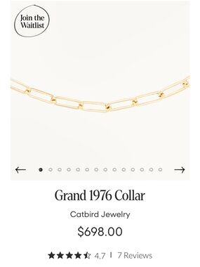 Catbird Grand 1976 Collar and 1976 charm holder